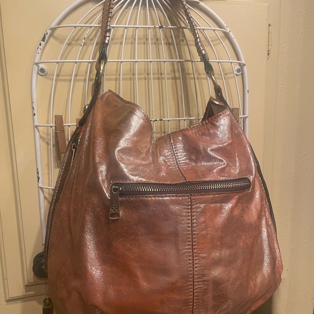 Patria Nash Metallic copper and Brown Studded Women's Bag - Picture 2 of 8